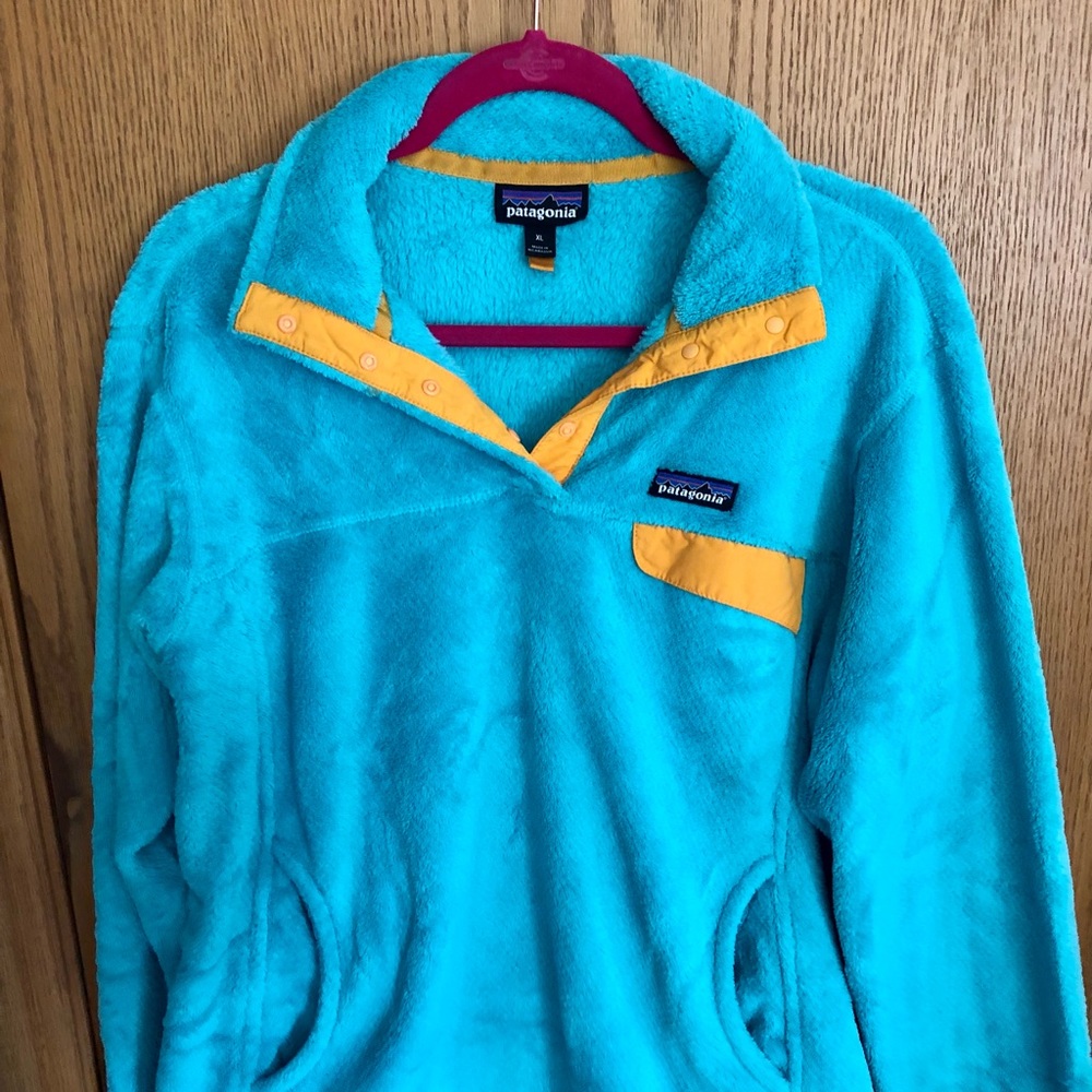 XL Patagonia Re-Tool Snap-T Fleece Pullover Teal